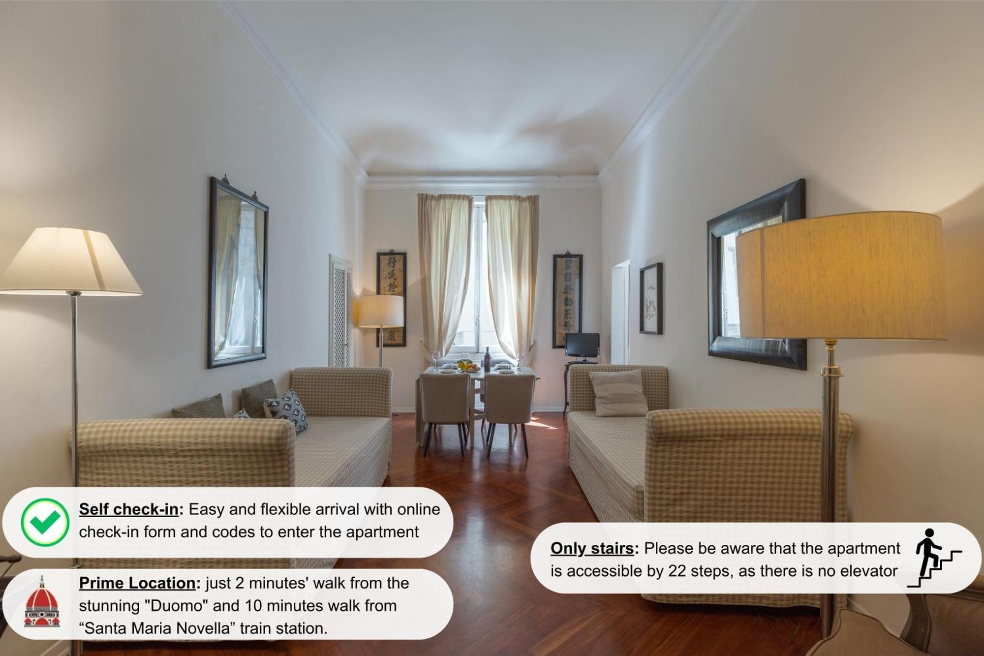 Big Apartment A Stone'S Throw From The Duomo Florence Buitenkant foto